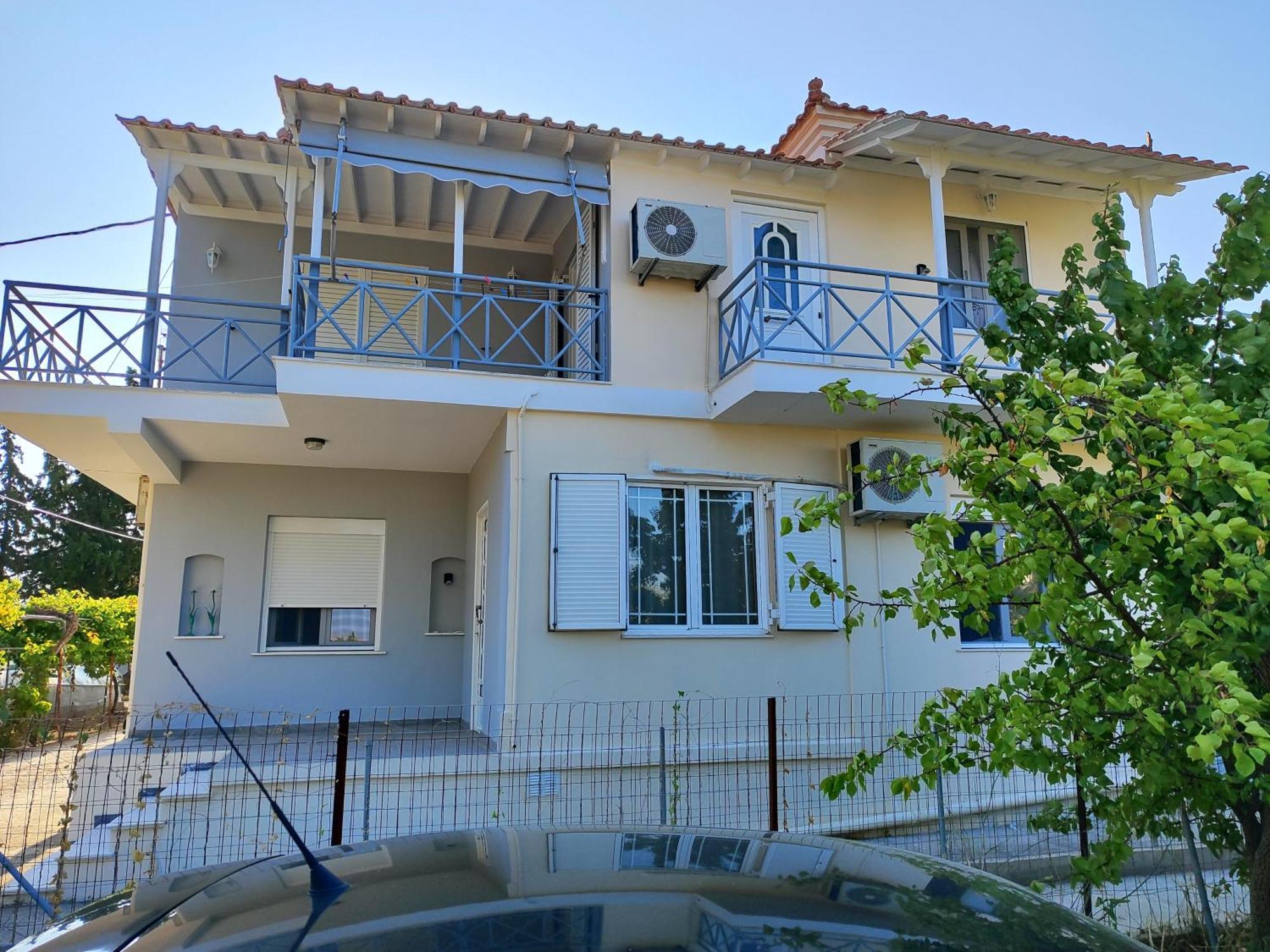 Holiday House With Sea View In Skala Polichnitos Skala Polichnitou Esterno foto